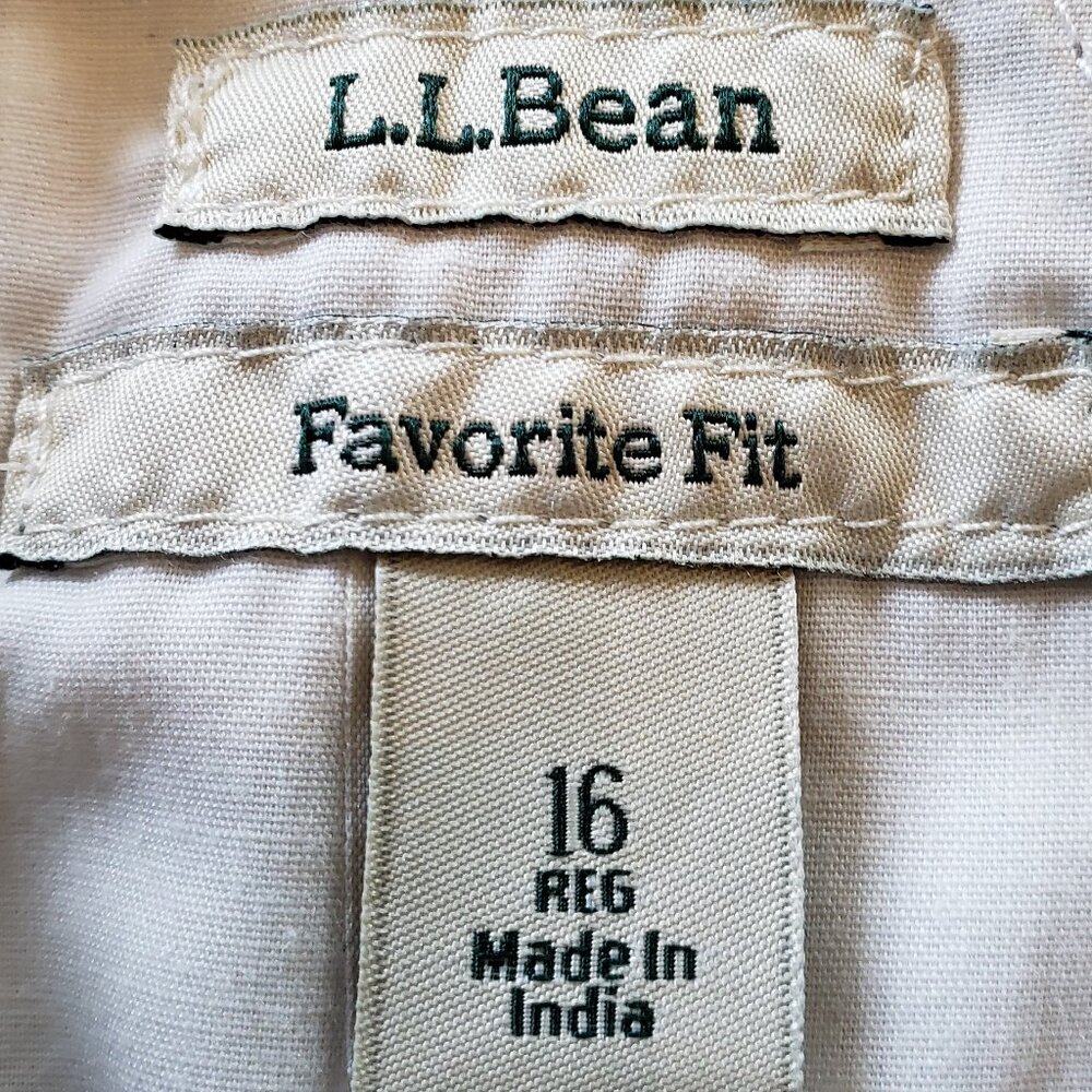 LL Bean Favorite Fit Women's Convertible Straight Leg Cargo Pants, Size: 16 Reg - Picture 14 of 16